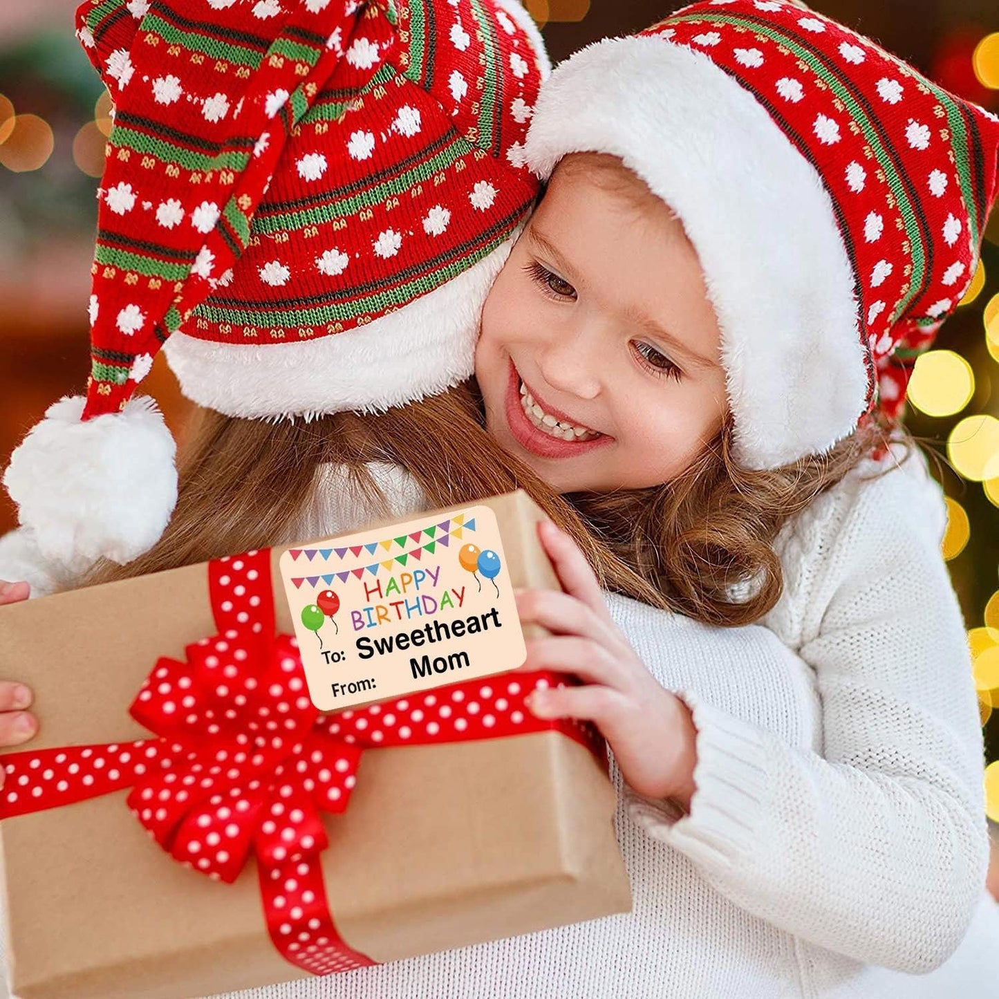 Happy Birthday Gift Tags Sticker Small Business Christmas Holiday Packaging