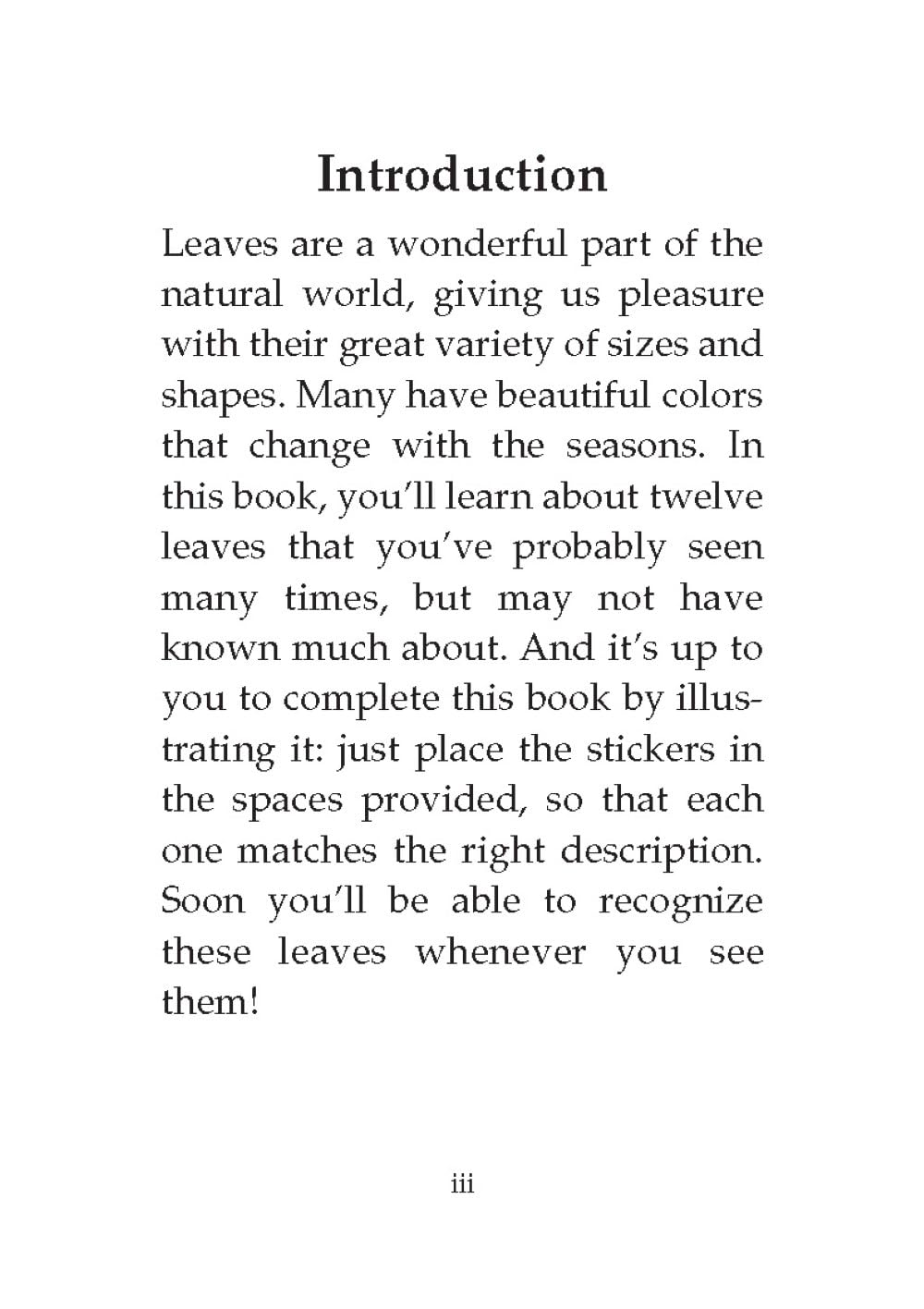 Learning About Leaves: With 12 Stickers (Dover Little Activity Books: Nature)