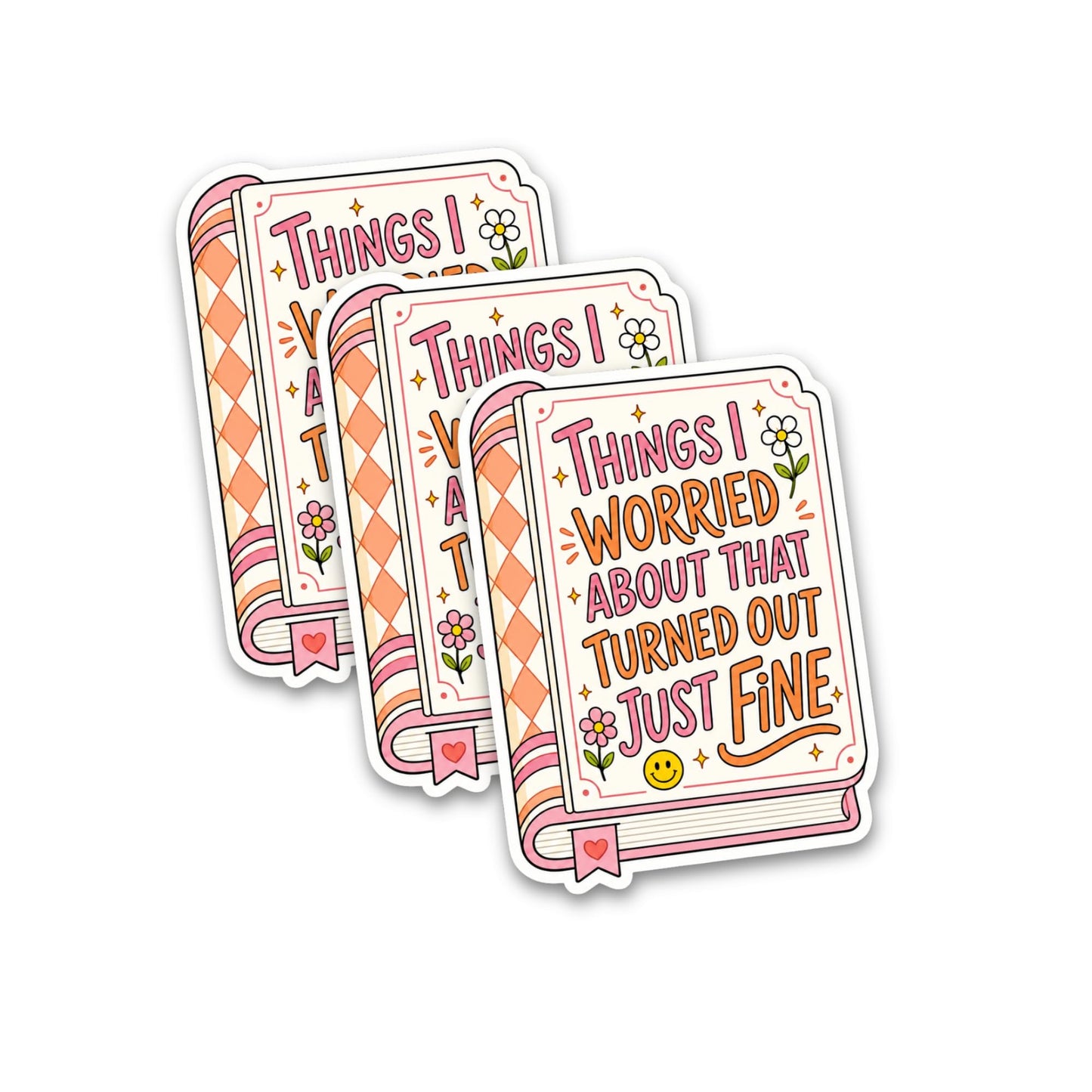 3pcs Funny Stickers for Adults, Funny Mental Health Stickers