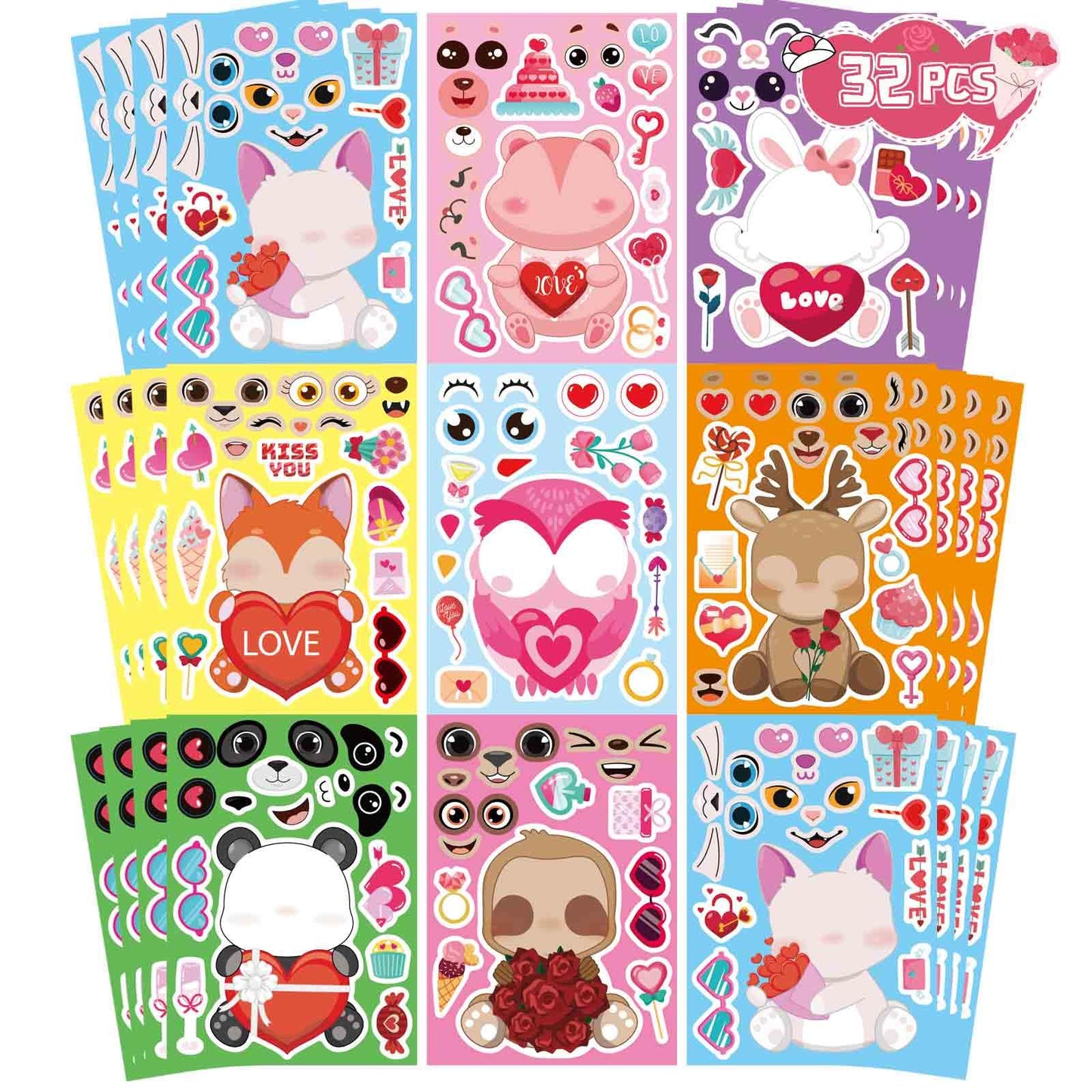 24 Sheets Summer Stickers for Kids, Hawaii Tropical Pool Beach Sticker