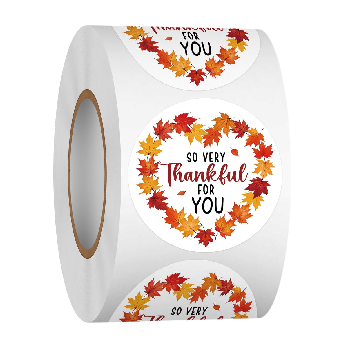 Louise Maelys 500 Pcs Happy Fall Stickers, 1.5Inch Autumn Squirrel Stickers