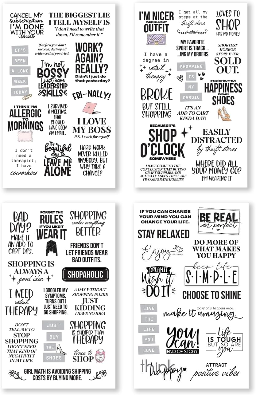 There is a Quote for that – Funny, Witty & Inspirational Planner Sticker Book for Adults – Bold Typography Stickers for Journals, Scrapbooks, and Bullet Planning