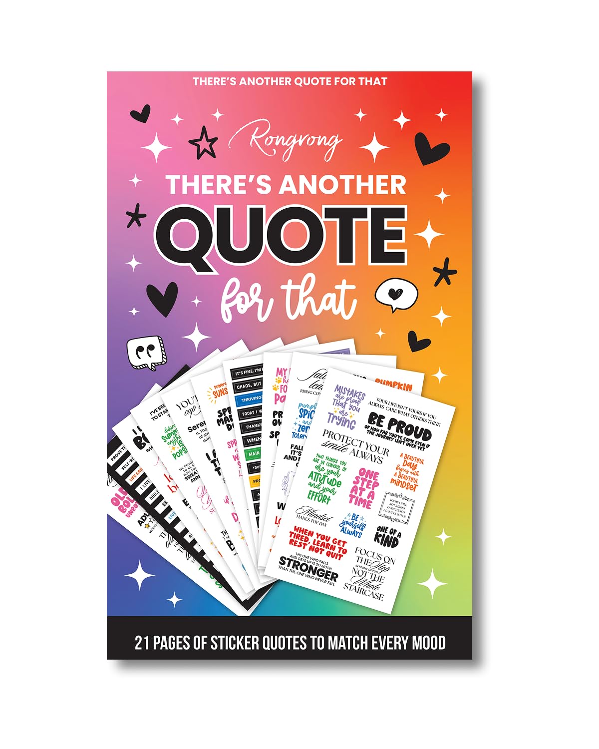 There is a Quote for that – Funny, Witty & Inspirational Planner Sticker Book for Adults – Bold Typography Stickers for Journals, Scrapbooks, and Bullet Planning