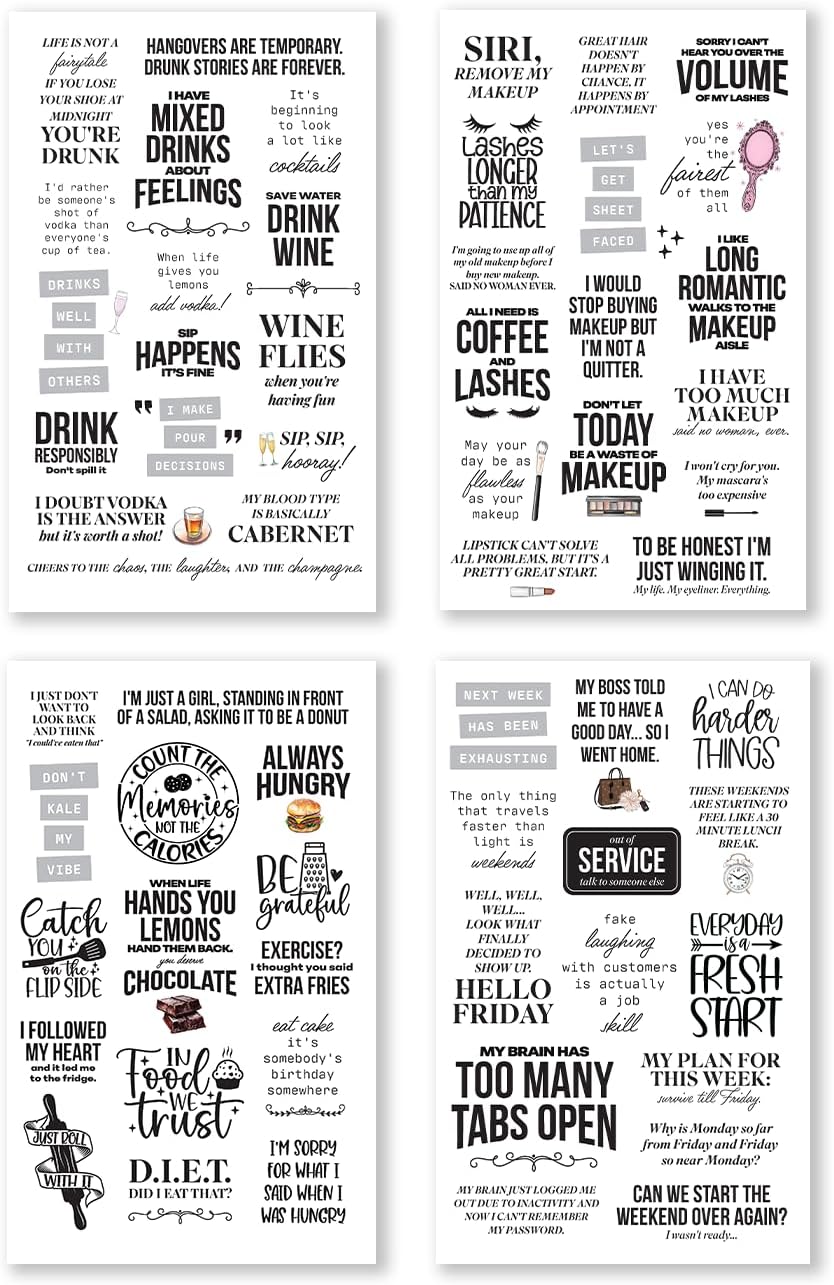 There is a Quote for that – Funny, Witty & Inspirational Planner Sticker Book for Adults – Bold Typography Stickers for Journals, Scrapbooks, and Bullet Planning