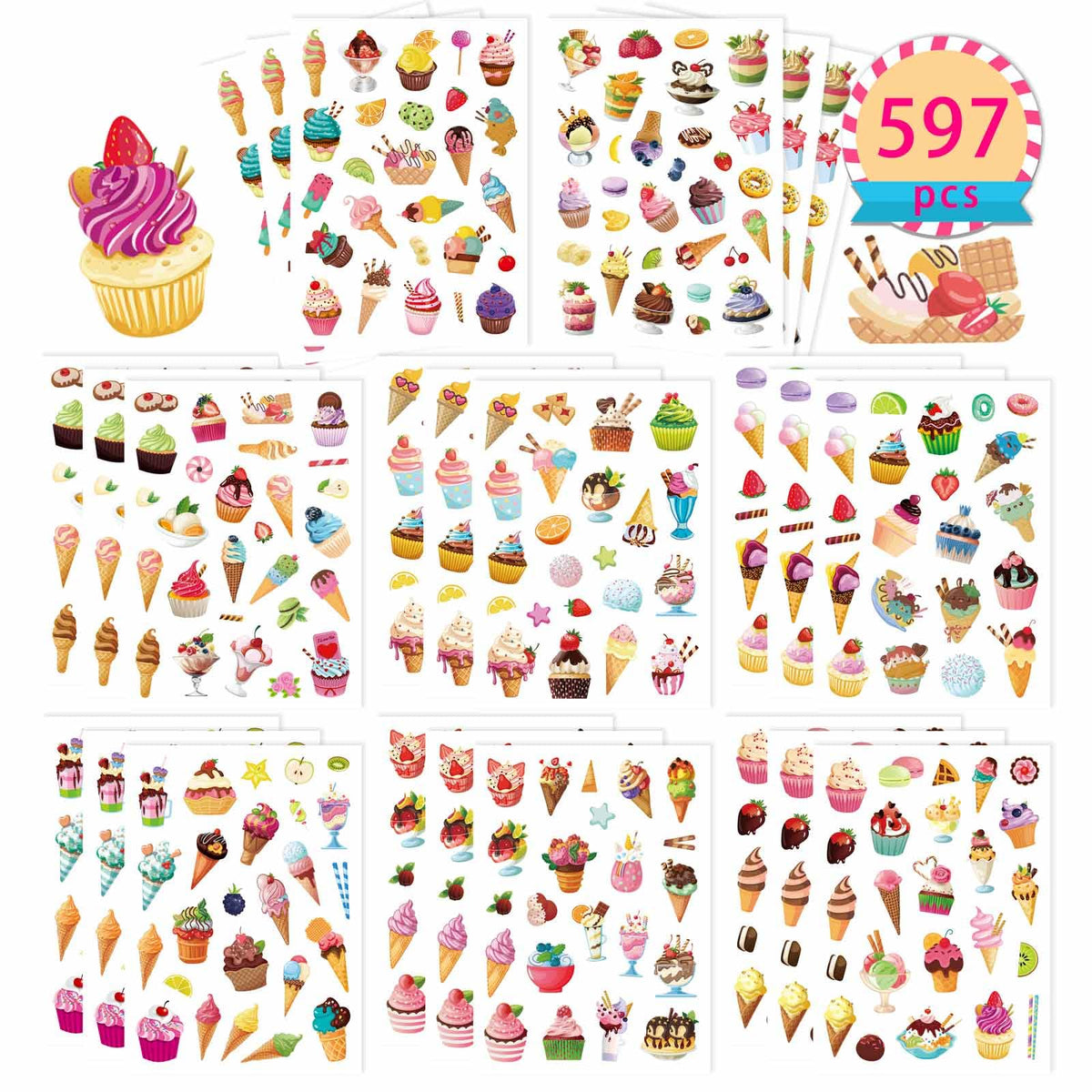 Fall Stickers Autumn Stickers 640PCS Thanksgiving Stickers for Kids Autumn