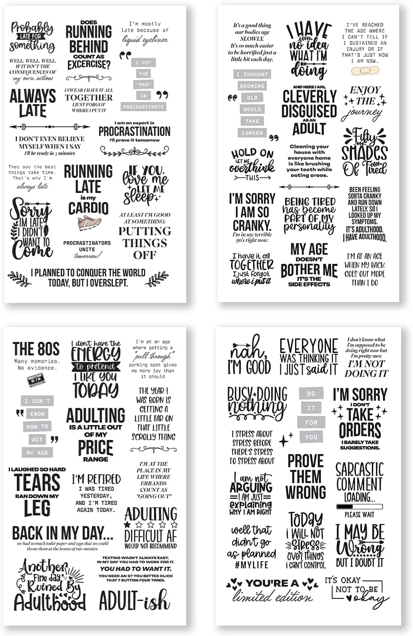 There is a Quote for that – Funny, Witty & Inspirational Planner Sticker Book for Adults – Bold Typography Stickers for Journals, Scrapbooks, and Bullet Planning