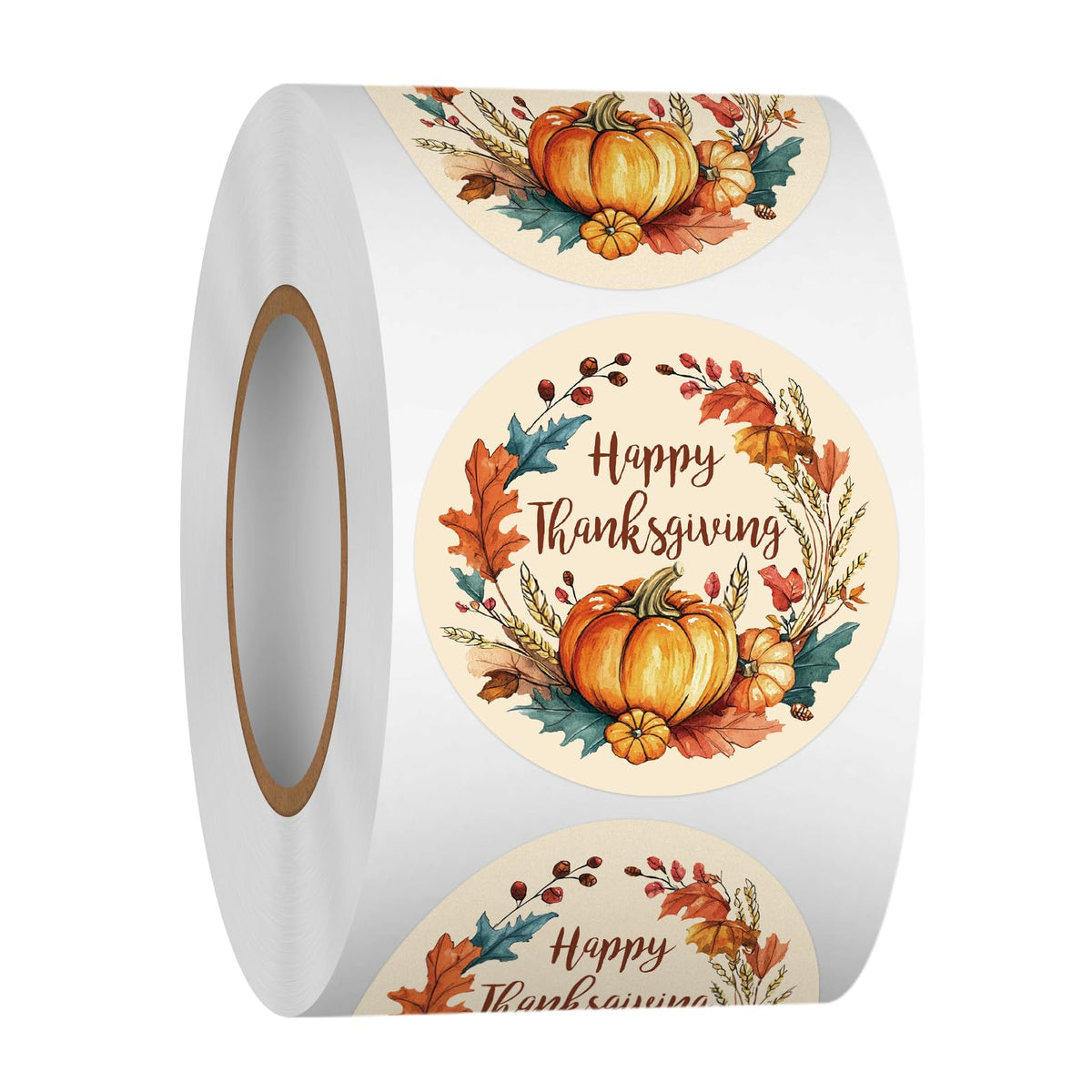 Heyfibro 500 Pcs 1.5 Inch Happy Holidays Stickers Christmas Sticker Roll for Envelopes,Gift Packing,Cards,Party Supplies (Snowflake)