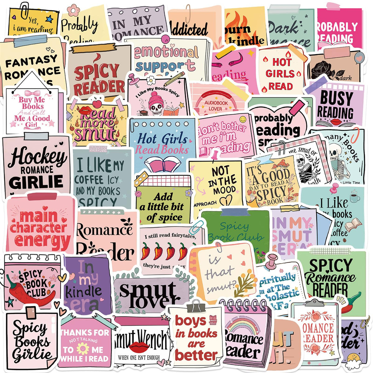 50pcs Flower Motivational Stickers, Motivational Quote Sticker for Water Bottle Adults Women TeenStickers, Vinyl Positive Stickers Decals for Laptop Journal Computer Phone Case(Colourful-P7)