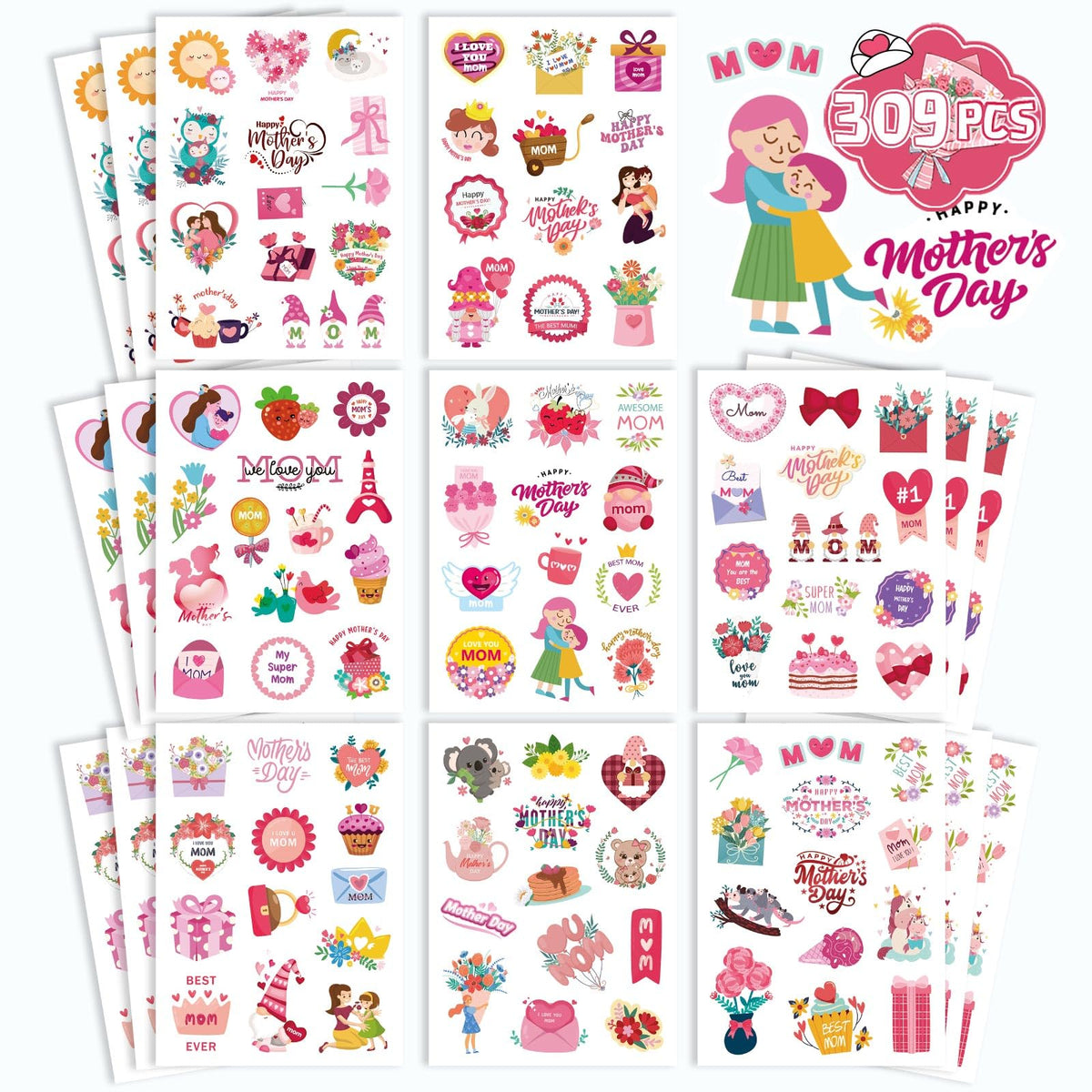 24 Sheets Summer Pool Beach Stickers Luau Hawaii Sun Stickers Beach Watermelon Beer Ice Cream Pineapple Sticker for Hawaii Tropical Party Decoration Sticker Summer Holiday Party Favors
