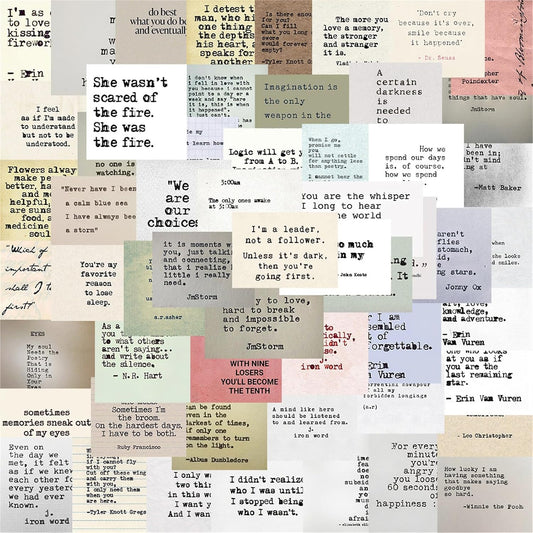 Quote Inspirational Sticker Motivational Decal for Scrapbook Supplies 60PCS