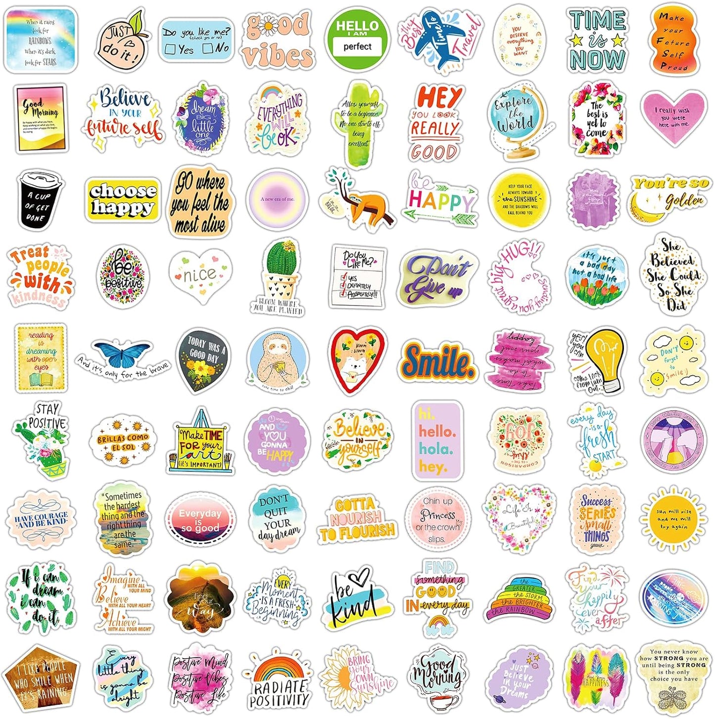 300PCS Motivational Stickers, Inspirational Words Decals