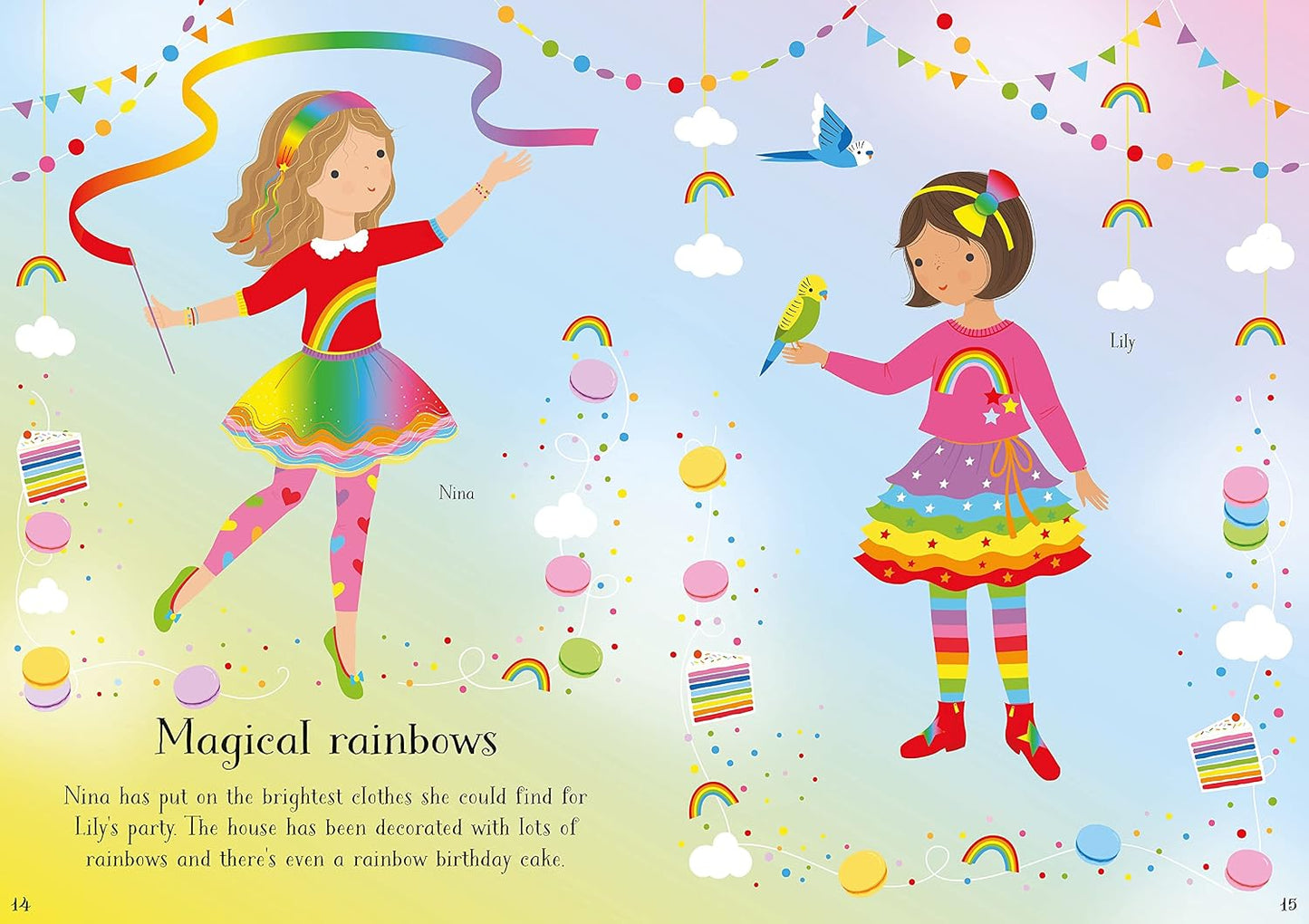 Little Sticker Dolly Dressing Parties: A Sticker Activity Book with 10 Scenes for Kids (Ages 4-6)