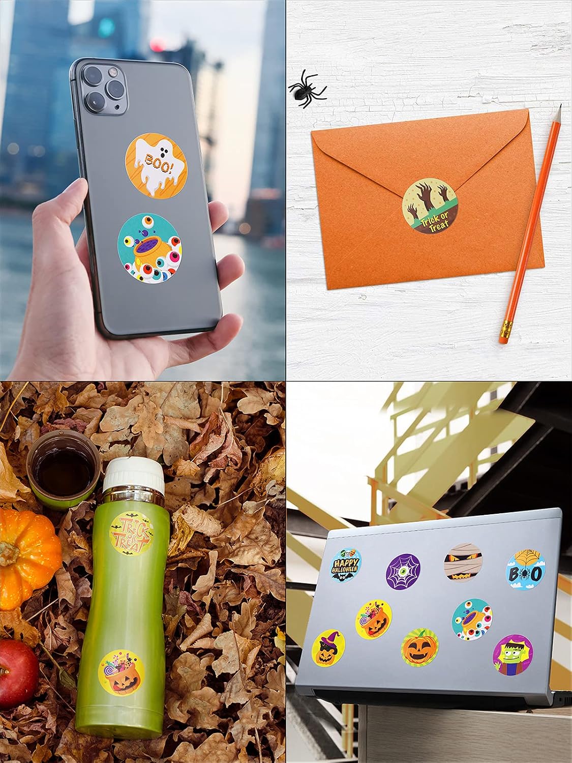 1000 Pcs Halloween Roll Stickers for Kids Teens