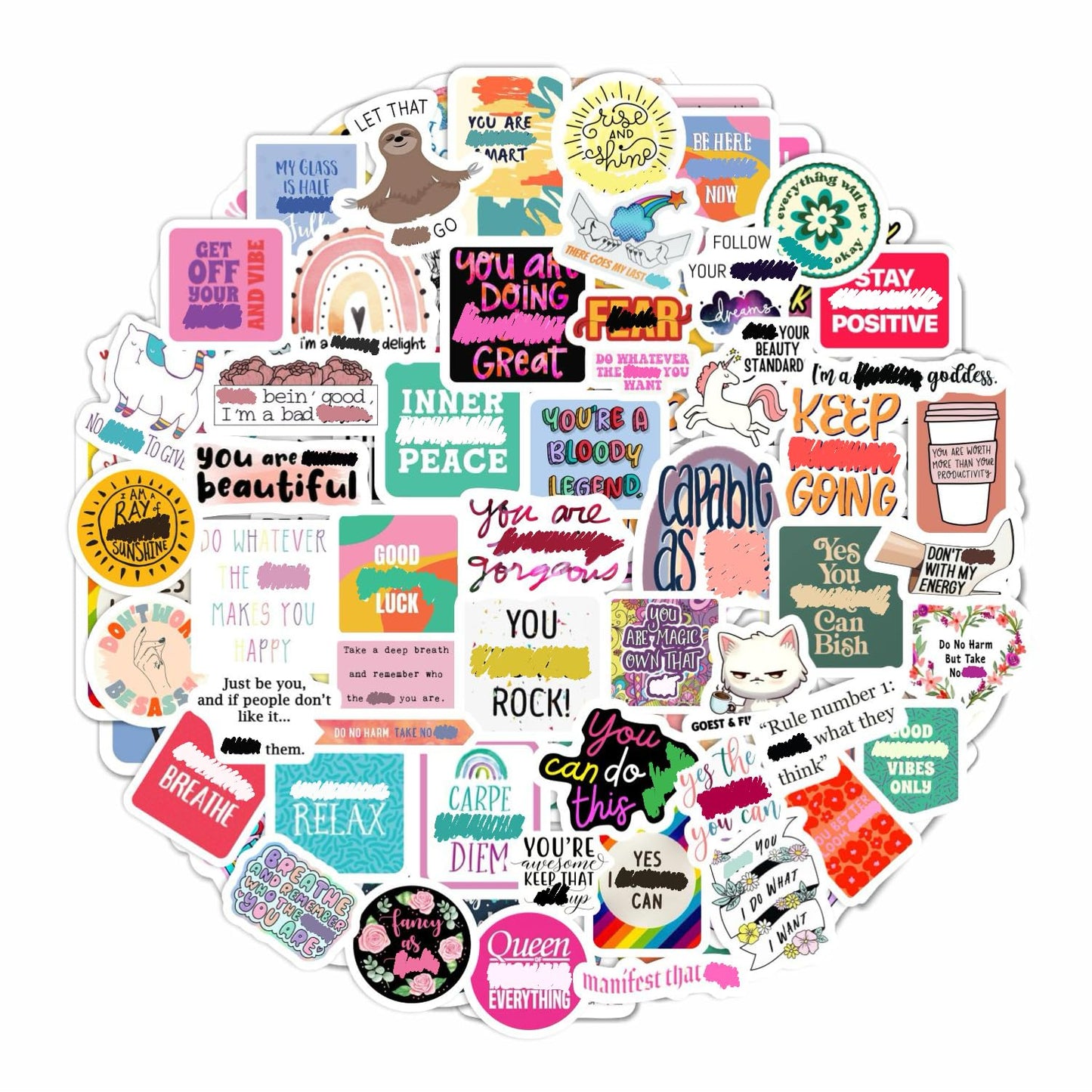 Nature Stickers - Flowers, Mushrooms, Leaves, Plants, Insects & Bugs Stickers, Nature Party Decoration & Favors, Gifts for Women & Men