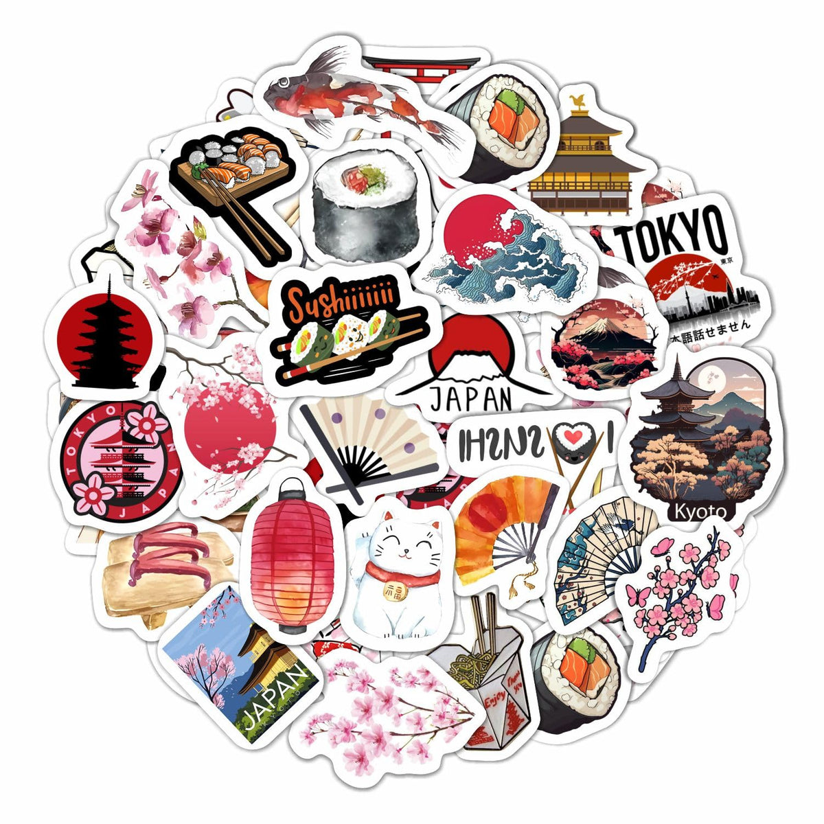 Nature Stickers - Flowers, Mushrooms, Leaves, Plants, Insects & Bugs Stickers, Nature Party Decoration & Favors, Gifts for Women & Men