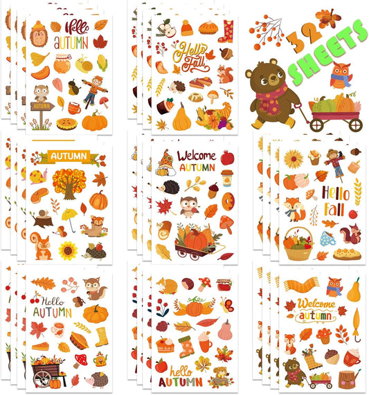 Fall Stickers Autumn Stickers 640PCS Thanksgiving Stickers for Kids Autumn
