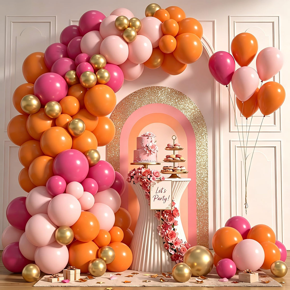 Halloween Balloons Pink Orange Black Ghost 3D Bat Stickers Boo Party Decor
