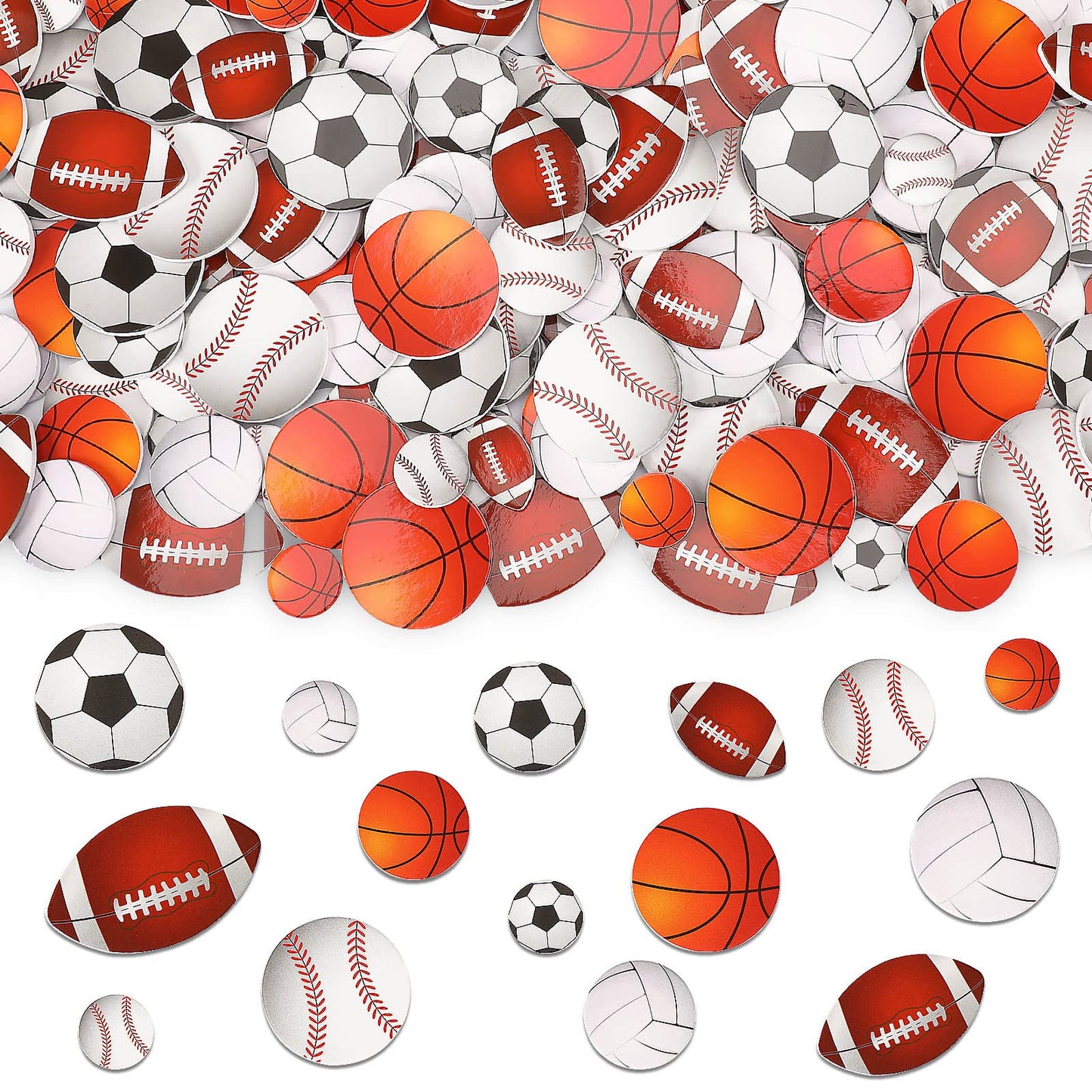 JULBEAR 300 Pcs Christmas Foam Stickers Self-Adhesive Bulk Party Favors