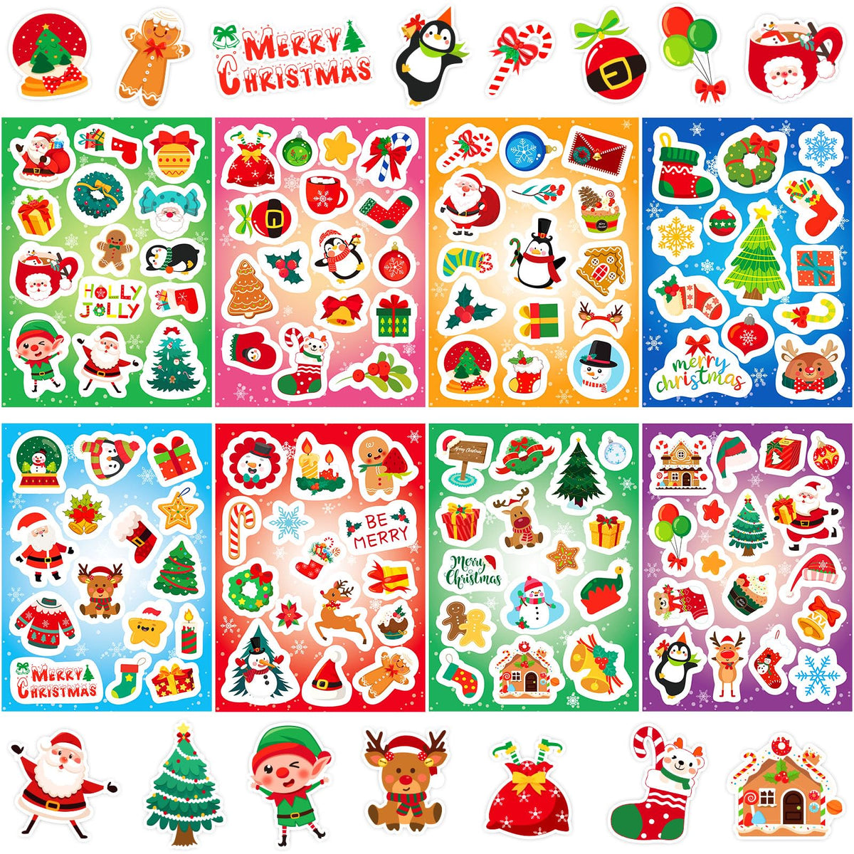 JULMELON 16 Sheets Mini Thanksgiving Pumpkin Stickers for Kids Fall Crafts