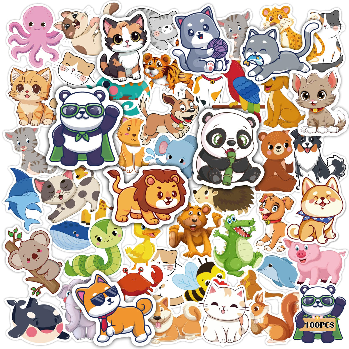 OHOME Winter Stickers | 100 PCS Snowflake Stickers for Kids - Vinyl Winter Games Toys Gifts Activities Party Favors Supplies - Snowman Crafts Bulk for Classroom Home