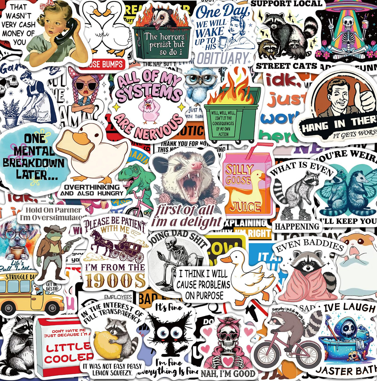 300 PCS Inspirational Stickers for Adults, Scrapbook Vision Board Supplies