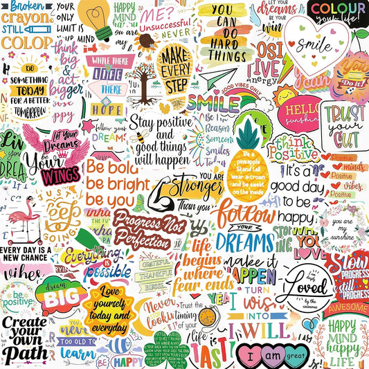 300PCS Motivational Inspirational Quote Stickers for Adults Teens Students